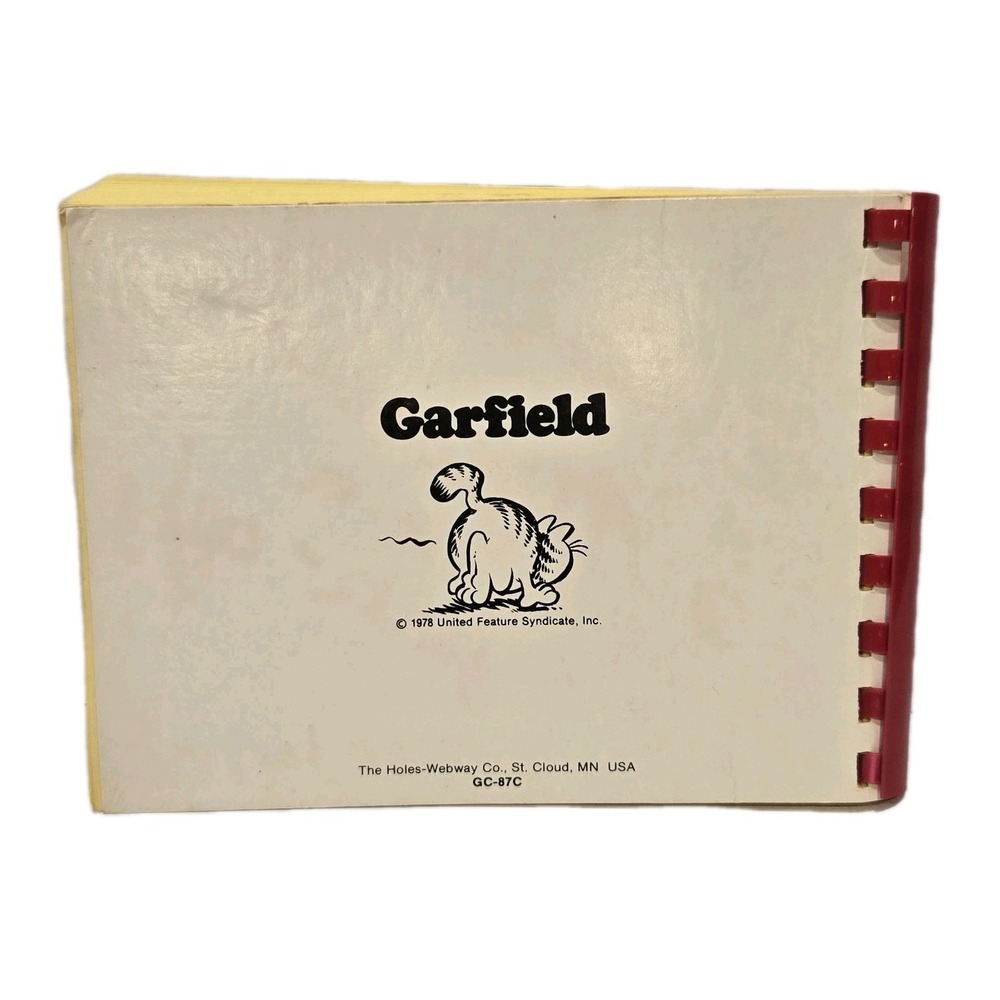 Vintage 1978 Garfield Autograph Book‎  Unused Yellow Pages Jim Davis Collectible - Picture 5 of 16